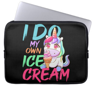 Own Ice Cream Funny Unicorn Ice Cream Summer Laptop Sleeve