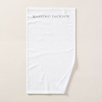 Own Name Calligraphy Chic Plain Simple Black White