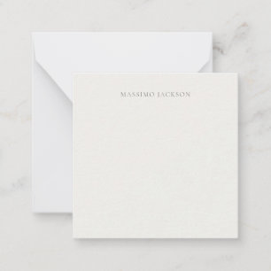 Own Name Calligraphy Plain Simple Pastel Colour Card