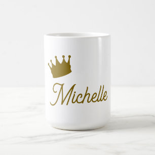 Own Name Creative Trendy Gold Colour Script Coffee Mug