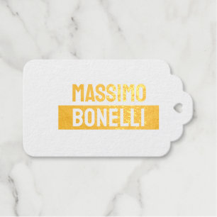 Own Name Minimalist Modern Plain  Gift Tags