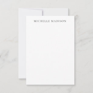 Own Name Mode Trendy Minimalist Professional Plain Card