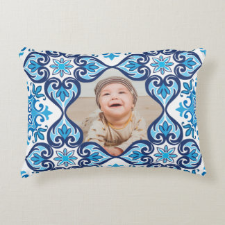 Own picture, blue and white Azulejos Decorative Cushion