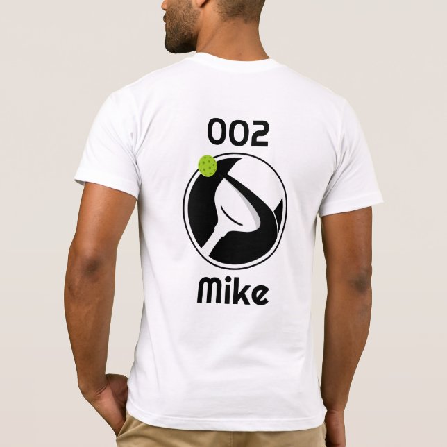 😍Own text (back+front) pickleball T-Shirt (Back)