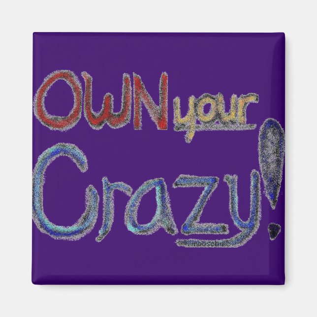 Own Your Crazy magnet (Front)