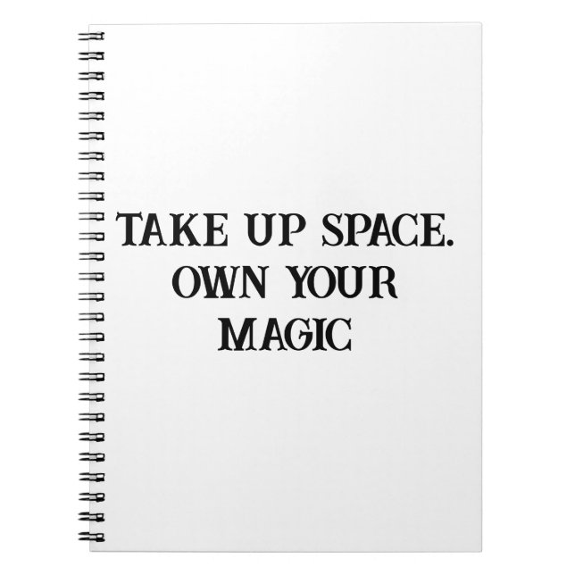 Own Your Magic Empowering Notebook (Front)