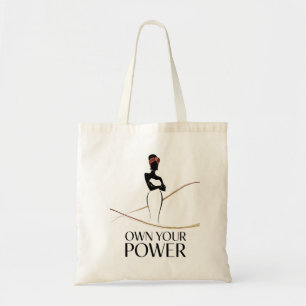 "Own Your Power: A Portrait of Confidence and Grac Tote Bag