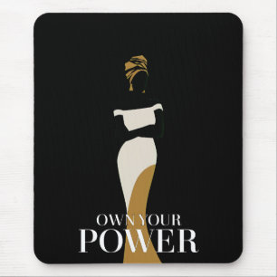 Own Your Power: A Portrait of Confidence and Grace Mouse Pad