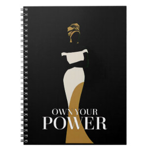 Own Your Power: A Portrait of Confidence and Grace Notebook