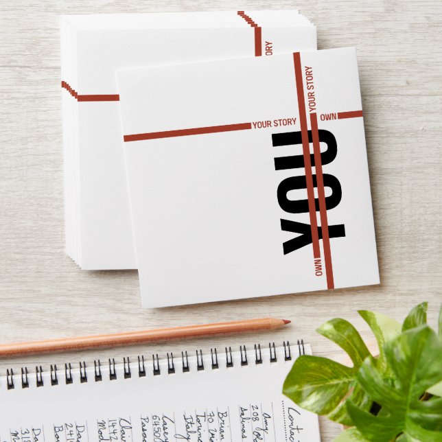 Own Your Story Shirt – Bold Motivational Quote Envelope (Stacked)