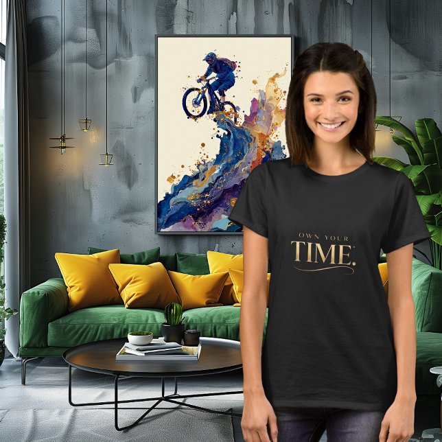 Own Your Time Minimalist Empowerment Quote Design T-Shirt (Creator Uploaded)