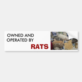 owned and operated by RATS Bumper Sticker