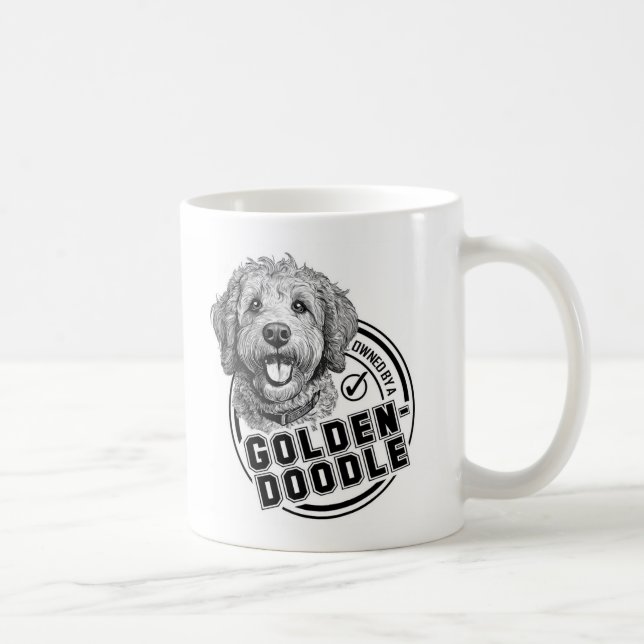 Owned by a Goldendoodle Coffee Mug (Right)