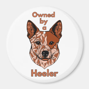 Owned by a Heeler (Red) Magnet