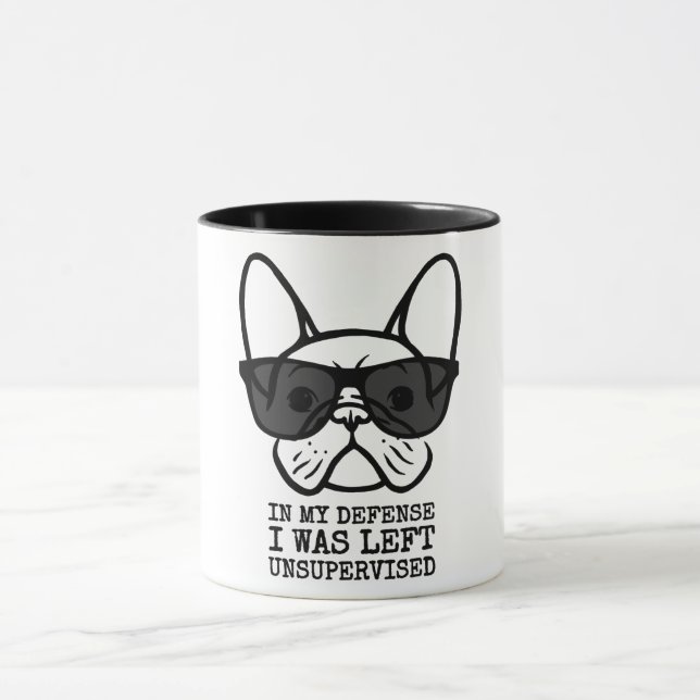 Owner Cool French Bulldog  Mug (Center)