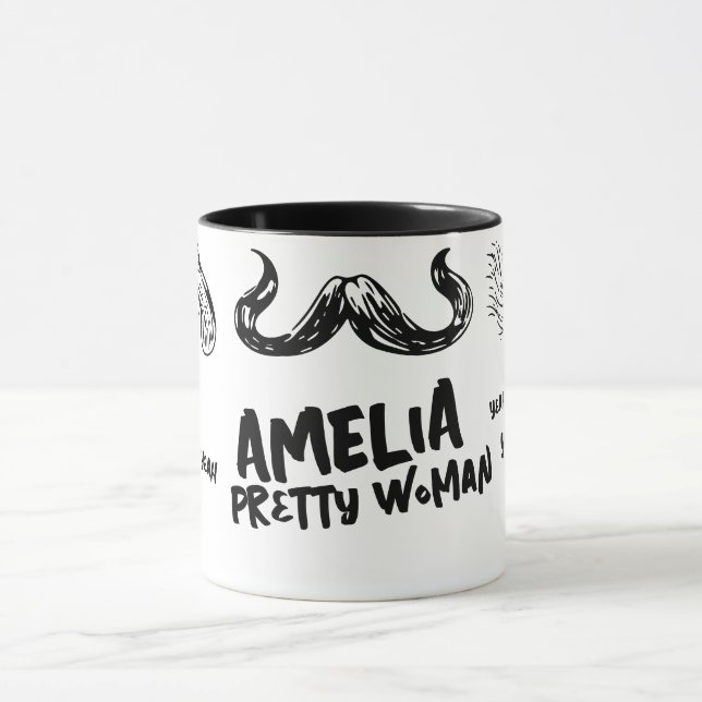 "[Owner's Name] Pretty Woman yeah, yeah, yeah!" Mug (Center)