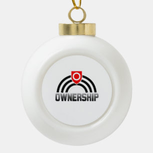 Ownership Pride Ceramic Ball Christmas Ornament