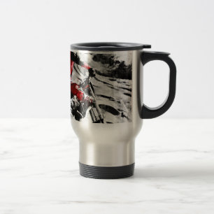Owning The Mountain  -  Motocross Dirt-Bike Racer Travel Mug