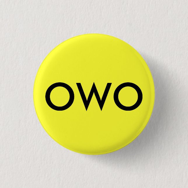 OWO 3 CM ROUND BADGE (Front)