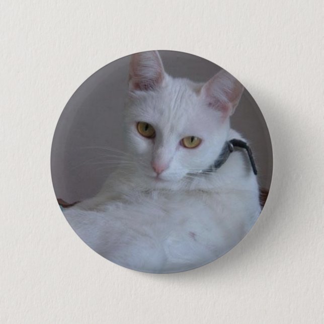 Owo's pets: Pitusa 6 Cm Round Badge (Front)