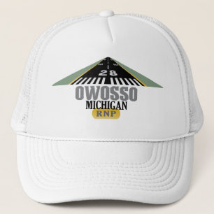 Owosso MI - Airport Runway Trucker Hat