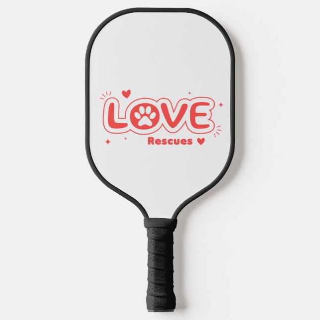 OWRAssist Love Rescues Pickleball Paddle (Front)