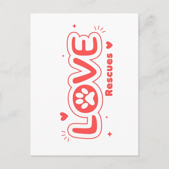 OWRAssit Love Rescues Postcard (Front)