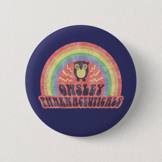 Owsley Pharmaceuticals 6 Cm Round Badge (Front)