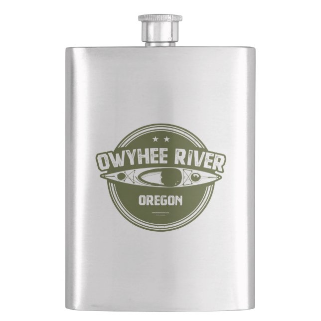 Owyhee River, Oregon Hip Flask (Front)
