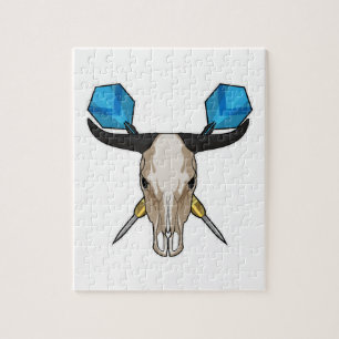 Ox at Darts with Dart Jigsaw Puzzle