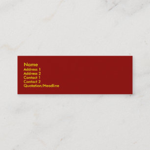 Ox Blood Business Card