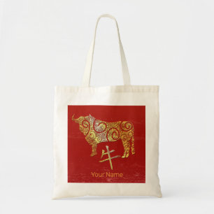 Ox Chinese Zodiac Horoscope Constellation Sign Tote Bag