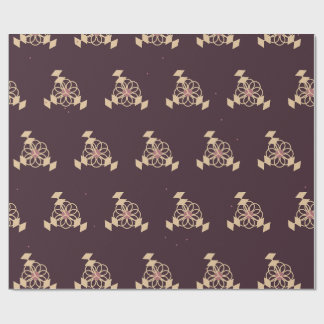 Oxblood Botanical Floral Wrapping Paper