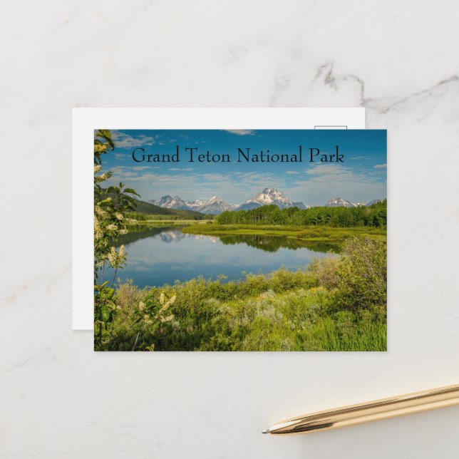 Oxbow Bend Grand Teton National Park Postcard (Front/Back In Situ)