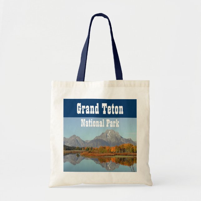 Oxbow Bend, Mount Moran Reflection, Grand Teton NP Tote Bag (Front)
