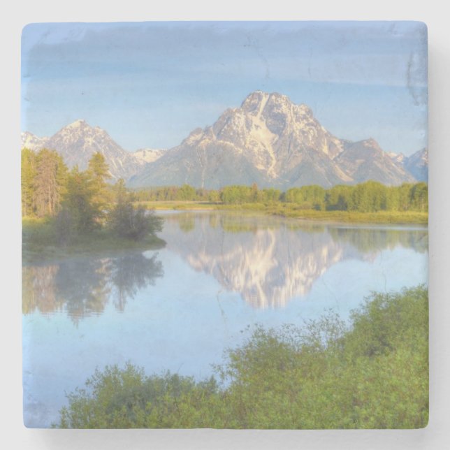 Oxbow Bend Stone Coaster (Front)