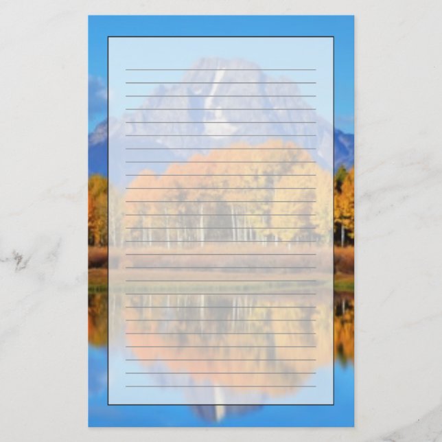 Oxbow Bend Sunrise Stationery (Front)