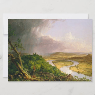 Oxbow River Seen from Mount Holyoke, Massachusetts Card