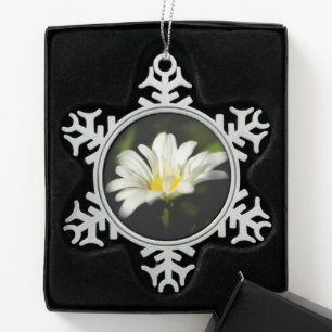Oxeye Daisy Snowflake Ornament