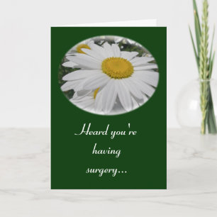 Oxeye Daisy Wildflower Floral Items Having Surgery Card