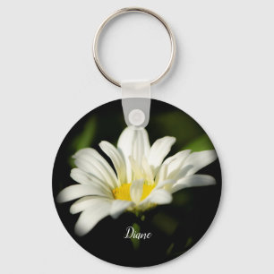 Oxeye Daisy Wildflower Keychain