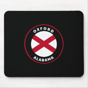 Oxford Alabama Al State Flag Badge Vacation Mouse Pad