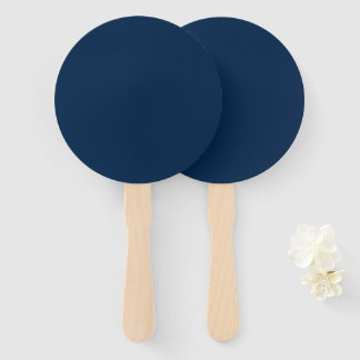 Oxford Blue Custom Hand Fans (Set)
