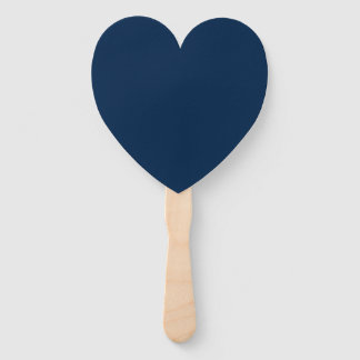 Oxford Blue Heart-Shaped Fans – Customisable