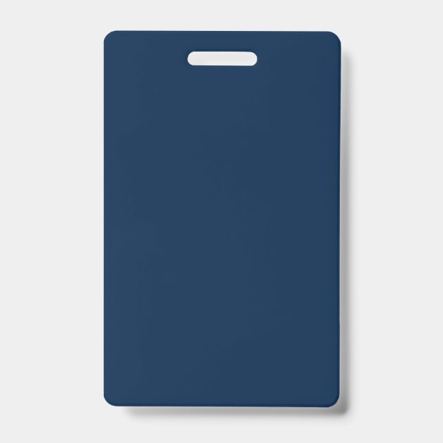Oxford Blue Vertical Event Badge – Customisable ID Badge (Front)
