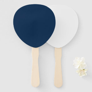 Oxford Blue & White Custom Teardrop Fans