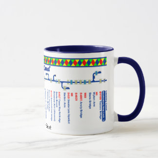 Oxford Canal Route Map (1 of 4) Mug