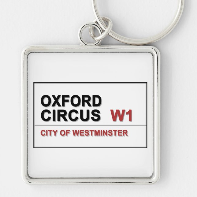Oxford Circus Lodon England Key Ring (Front)