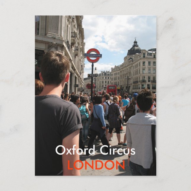 Oxford Circus London UK postcard (Front)