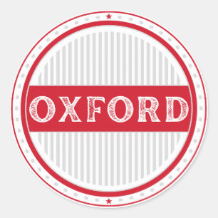 Oxford City Pride Emblem – English Identity Classic Round Sticker